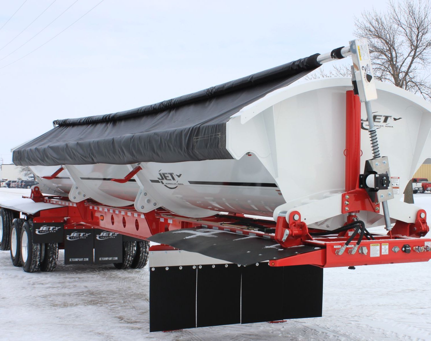 Side Dump Trailer Electric Tarp Jet Trailers Jet Co Trailers