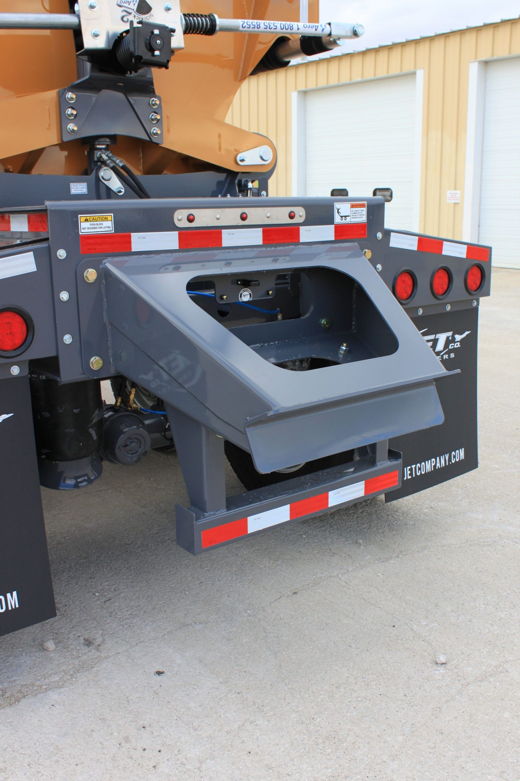 Side Dump Tub Push Block Jet Trailer Jet Co Trailers