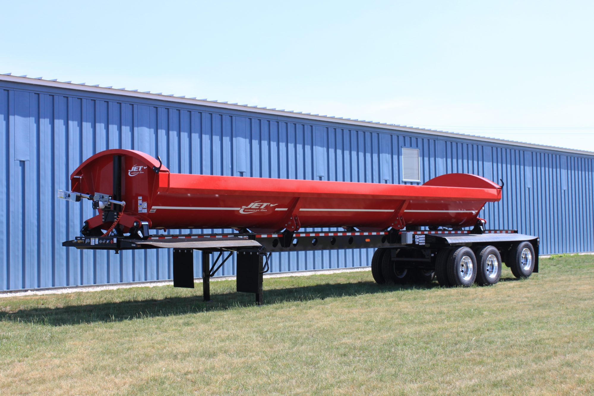 SideDumpTrailerTripleAxleLift Jet Co Trailers