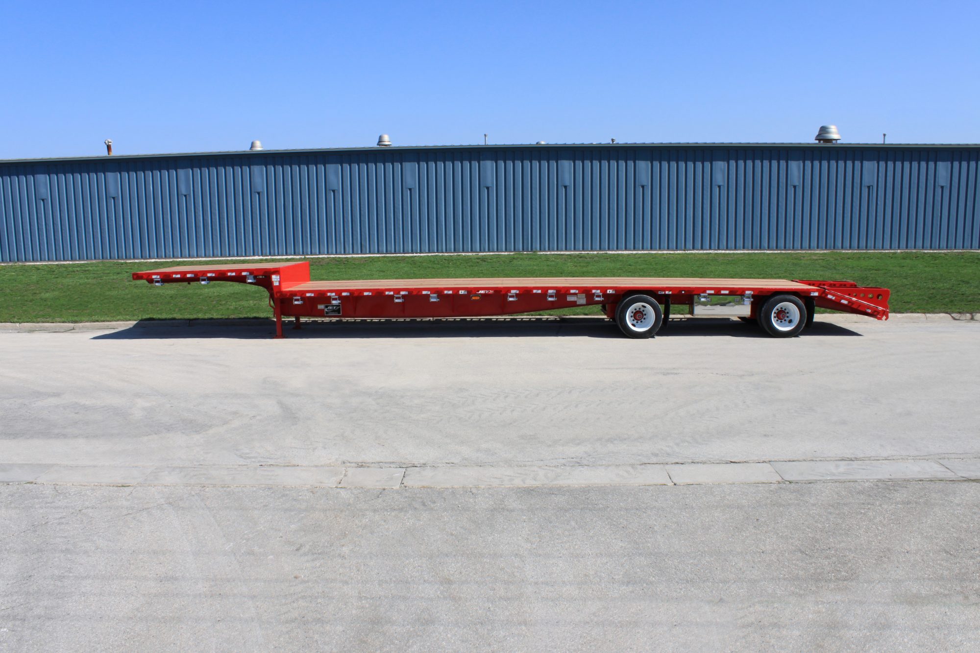 DropDeckTrailer53ftSteelSpreadAxle Jet Co Trailers