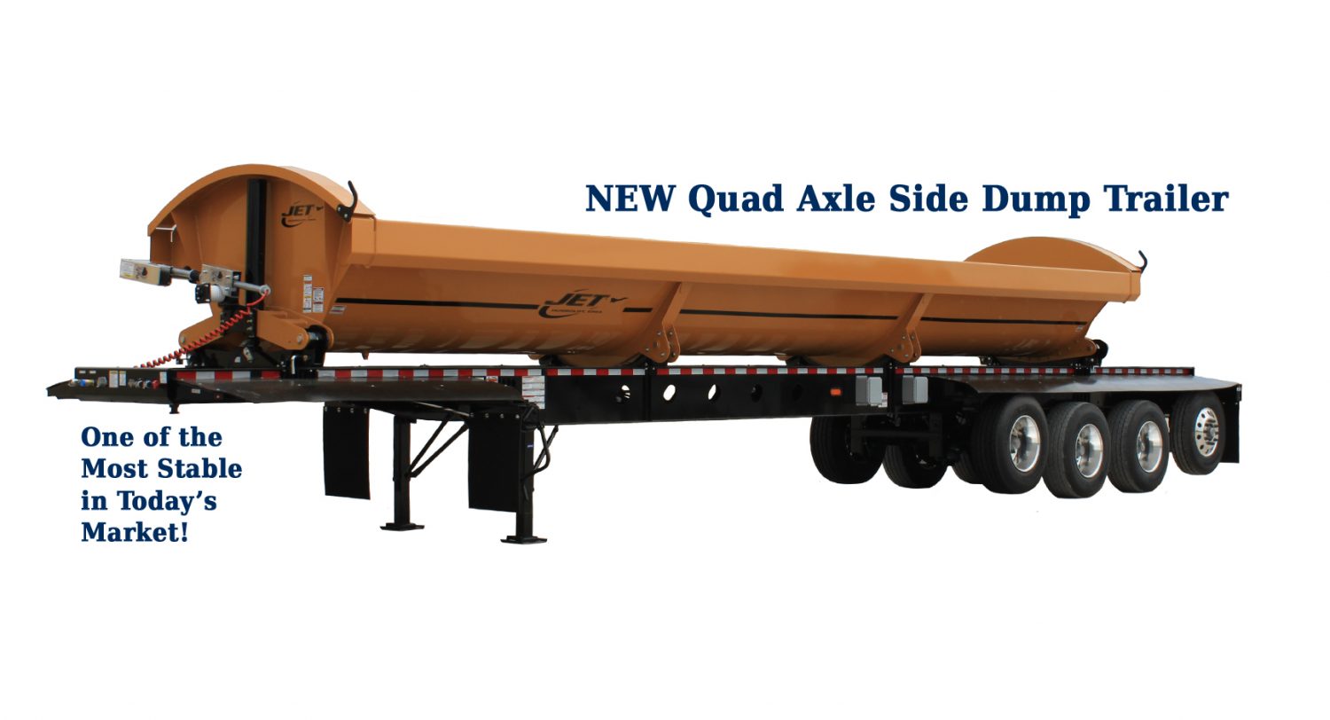 Jet Company Quality Jet Trailers Grain Hopper, Side Dump, Drop Deck